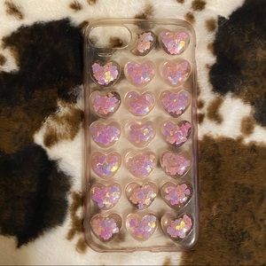 🖤iPhone 8 iridescent heart phone case!